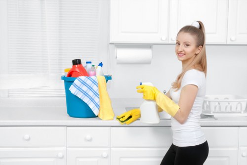 Measuring a carpet cleaning job in a Finchley property