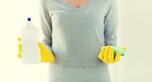 Bathroom surface cleaning during a one off clean in Finchley