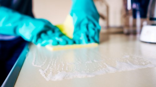 Finchley property cleaned after builders with dust removal from surfaces and flooring