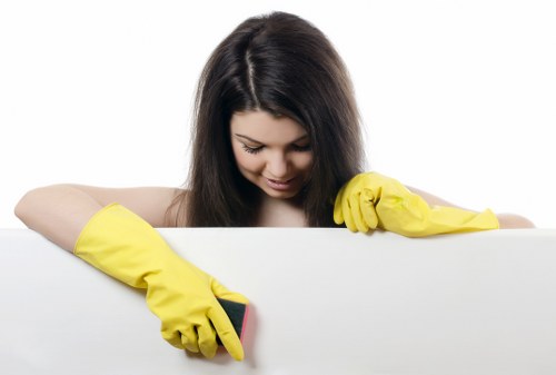 Local cleaning team working on a Finchley property ready for occupation